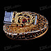 Golden Bird Cage Ashtray with Lighter Set