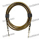 6.35mm Male to Male Audio Connection Cable for Guitar / Bass + More - Brown (3 Meters)