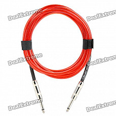 Fender 6.35mm Male to Male Audio Connection Cable for Guitar / Bass + More - Red (3 Meters)