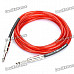 Fender 6.35mm Male to Male Audio Connection Cable for Guitar / Bass + More - Red (3 Meters)