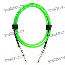 6.35mm Male to Male Audio Connection Cable for Guitar / Bass + More - Green (3 Meters)