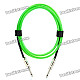 6.35mm Male to Male Audio Connection Cable for Guitar / Bass + More - Green (3 Meters)