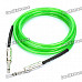 6.35mm Male to Male Audio Connection Cable for Guitar / Bass + More - Green (3 Meters)