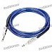 6.35mm Male to Male Audio Connection Cable for Guitar / Bass + More - Blue (3 Meters)