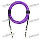 6.35mm Male to Male Audio Connection Cable for Guitar / Bass + More - Purple (3 Meters)