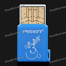 Pisen High Speed USB 2.0 TF Card Reader - Blue