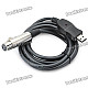USB Male to XLR Female Microphone USB MIC Link Cable (304cm-Length)