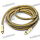 24K Gold-Plated Male to Male TOSLINK Digital Fever Optical Fiber Wire Cables - Golden(3M-Cable)
