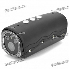 RD32II 1080P Mini Sports DV 5.0MP CMOS Water Resistant Camera Camcorder w/ TF / 2 LEDs / 1 Red Laser