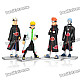 Cute Naruto Anime Figures Display Toys with Base (4-Piece Set)