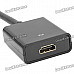 DisplayPort DP Male to HDMI Female Adapter Cable - Black (15CM)