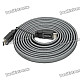3D 1080P HD HDMI Male to Male Connection Flat Cable - Black (300cm)