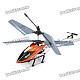 M301 Stylish 3.5 Channel Infrared R/C Helicopter - Orange + Black (6 x AA Batteries)