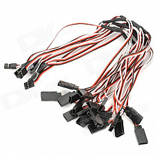 300mm 3-Pin Servo Leads Connection Splitted Y-Cables (10-Pack)