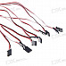 500mm 3-Pin Servo Leads Connection Extension Cables (10-Pack)