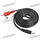 3.5mm Male to 2 RCA Male AV Adapter Cable (192CM-Length)