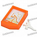 RIKISHI Creative Stylish Plastic Photo Frame with Stand - Random Color (12 x 9.5cm)