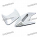 Universal Car Air Intake Decorative Stickers - Silver (Pair)