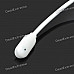 Stylish On-Ear Headset Headphone with Microphone - White (Dual 3.5mm Jacks / 180cm-Cable)