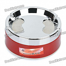 Stainless Steel Rotatable Cover Cigarette Ashtray (Size-L)