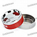 Stainless Steel Rotatable Cover Cigarette Ashtray (Size-L)