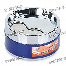 Stainless Steel Rotatable Cover Cigarette Ashtray (Size-S)