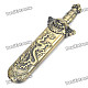 Dragon & Phoenix Image Sword Style Windproof Butane Jet Torch Lighter - Random Color