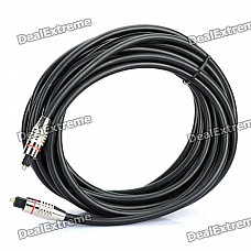 Optical Fiber Digital Audio Toslink Male to Male Cable - Silver Plug (500cm)
