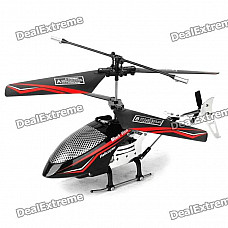 6613B Rechargeable 3-CH R/C Helicopter with IR Remote Controller - Black