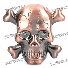 Skull Head Style Butane Jet Torch Lighter w/ Terrible Sound Laughter & Red Flashing Eyes