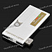 Multi-function USB Rechargeable Electronic Cigarette Lighter with White LED Light - White