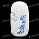 Blue and White Porcelain Pattern Metal Butane Lighter - White + Blue