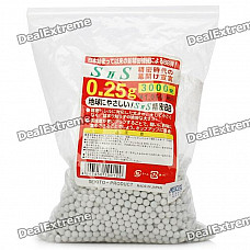 Plastic BB Pellets Bullets - White (5.8mm / 3000-Piece Pack)