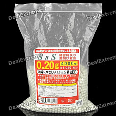 Plastic BB Pellets Bullets - White (4000-Piece Pack)