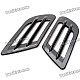 Universal Car Air Intake Decorative Stickers - Black (Pair)