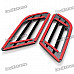 Universal Car Air Intake Decorative Stickers - Black (Pair)