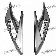 Universal Car Air Intake Decorative Stickers - Black (Pair)