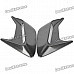 Universal Car Air Intake Decorative Stickers - Black (Pair)