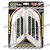 Universal Car Air Intake Decorative Stickers - Silver (Pair)