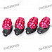 Cool Grenade Shaped Car Tire Valve Caps - Deep Pink (4-Piece Pack)