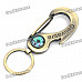 Portable Multifunction Carabiner Clip Keychain with Compass