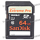 Genuine SanDisk Extreme Pro SDXC 633X Memory Card (64GB / Class 10)