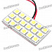 T10 / BA9S 4W 6000-6500K White 18-SMD 5050 LED Car Dome / Reading Light (DC 12V)