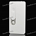 USB Rechargeable Electronic Cigarette Lighter w/ White LED Light - White