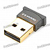 Mini Bluetooth V3.0 USB Dongle Adapter - Black