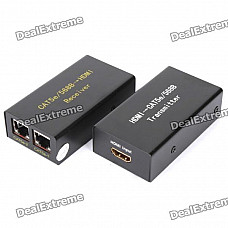 HDMI Extender Transmitter & Receiver Set - Black (Pair)