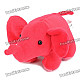 Cute Small Elephant Plush Doll Toy - Red