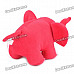 Cute Small Elephant Plush Doll Toy - Red