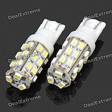 T10 0.18Wx27 White Light 27-SMD 5050 LED Car Reading Light (DC 12V / Pair)