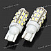 T10 0.18Wx27 White Light 27-SMD 5050 LED Car Reading Light (DC 12V / Pair)